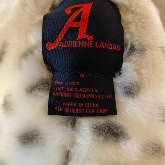 Adrienne Landau faux fur scarf NWOT latch closures super soft 84" long - Picture 7 of 8